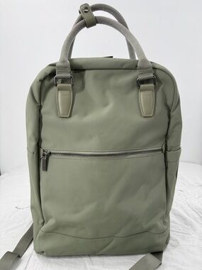 Open Story Backpack Green Unisex Laptop Commute Travel Work